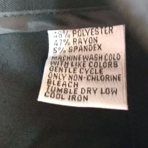 Talbots Petites Stretch Dress Pants Black 10, 27.5" inseam - Picture 9 of 12